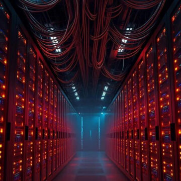Servers in een data centrum